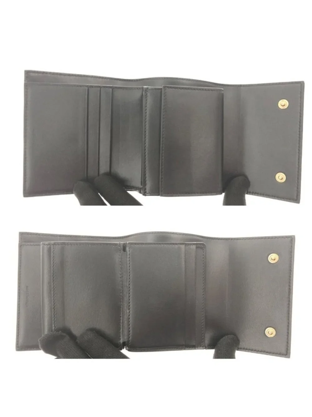 Celine Small Trifold Wallet Black